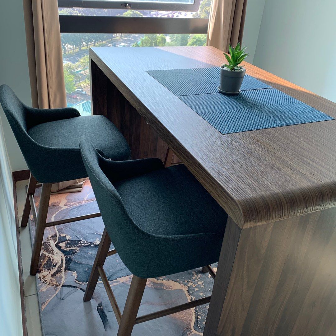 Coffee table Island Set Table With Chair (1+4), Furniture & Home Living