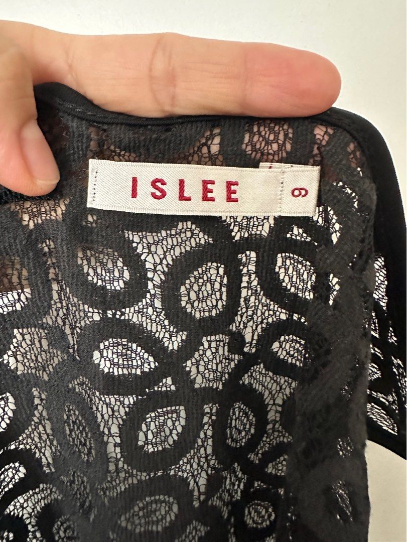 ISLEE BLACK LACE DINNER DRESS
