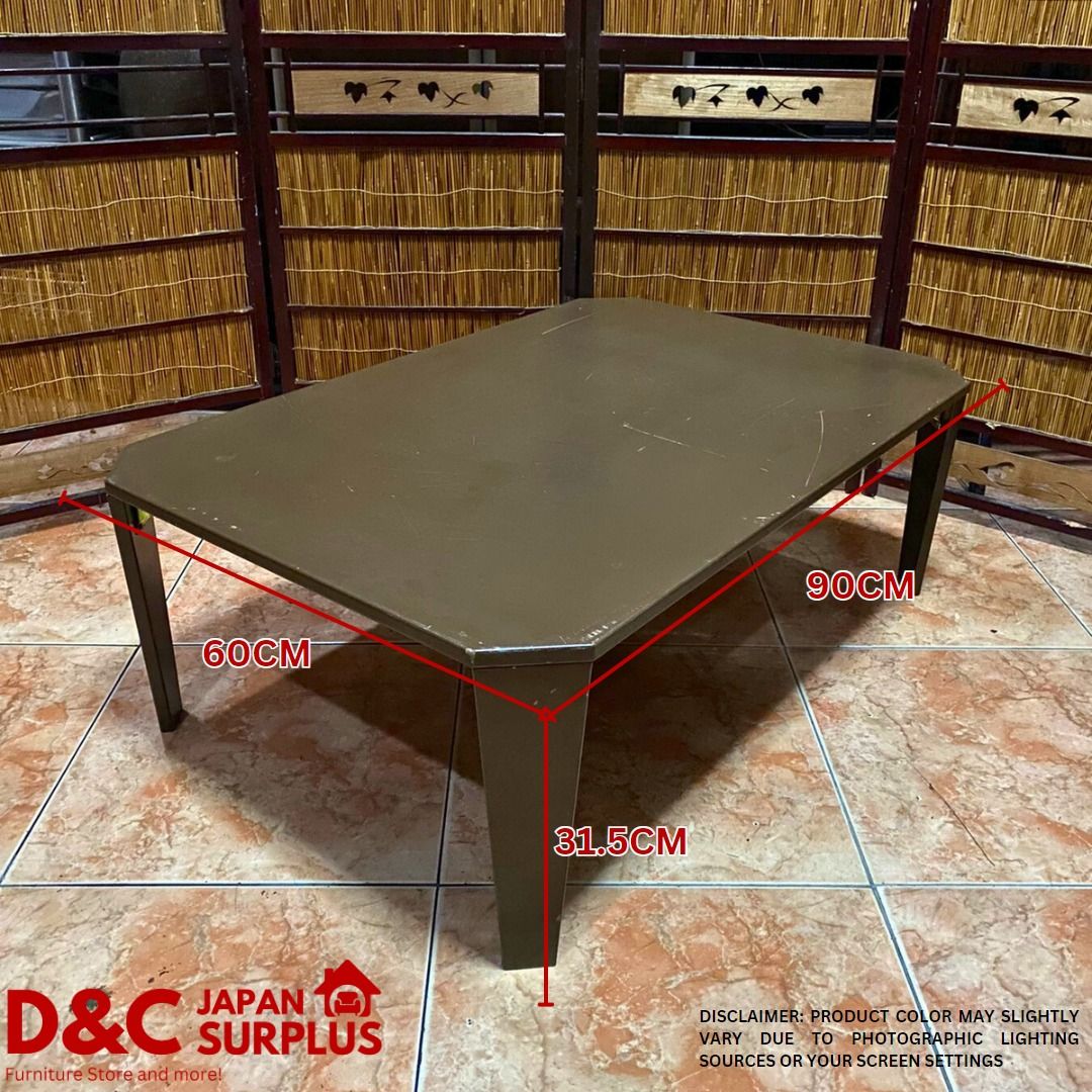 Japan Nitori Solid Wood Low Folding Table on Carousell
