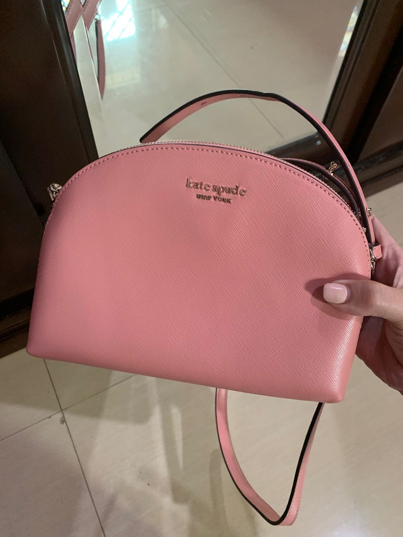 Kate Spade Spencer doublezip Dome crossbody bag, Women's Fashion, Bags & Wallets, Crossbody