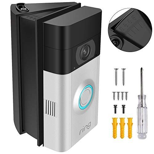 KIMILAR Compatible with Ring Doorbell/Ring Doorbell 2 Angle Mount, 30 to 55 Degree Adjustable