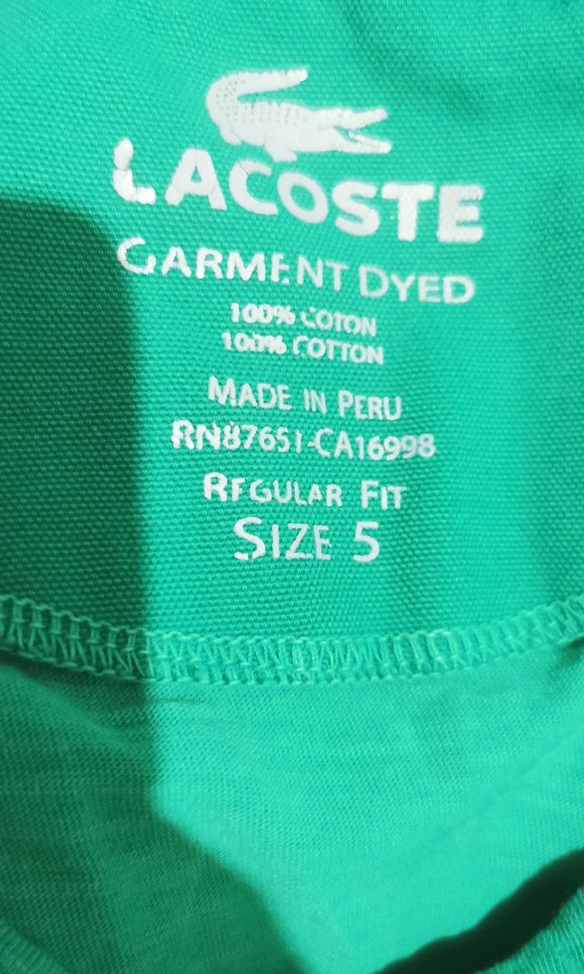 LACOSTE, Men's Fashion, Tops & Sets, Tshirts & Polo Shirts on Carousell