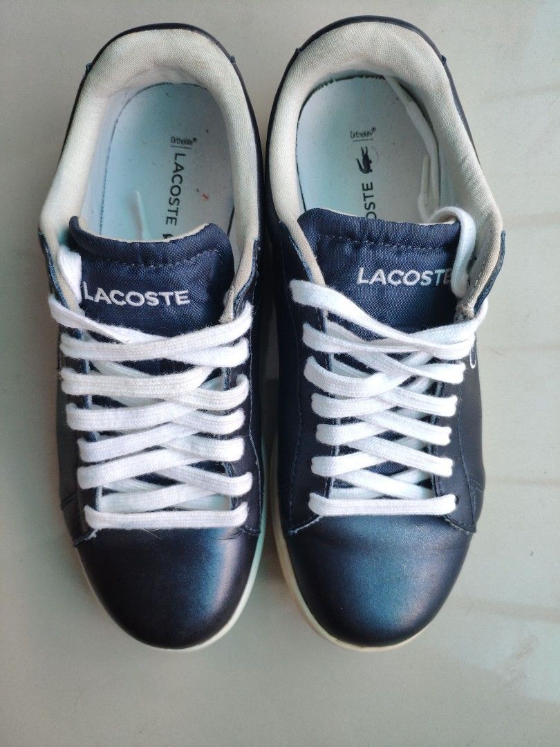 Lacoste shoes metallic blue Carnaby Evo 117 3 for women size 5