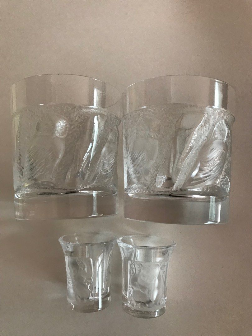 Lalique 水晶酒杯, 傢俬＆家居, 廚具和餐具, 茶具配件- Carousell