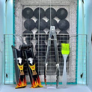 LARGE SET ALL @ 10.50🌟 BBQ Grill Portable & Disposable🔥 CHEAPEST Guaranteed - includes 🔥FREE 20pc Charcoal, Tong and Brush