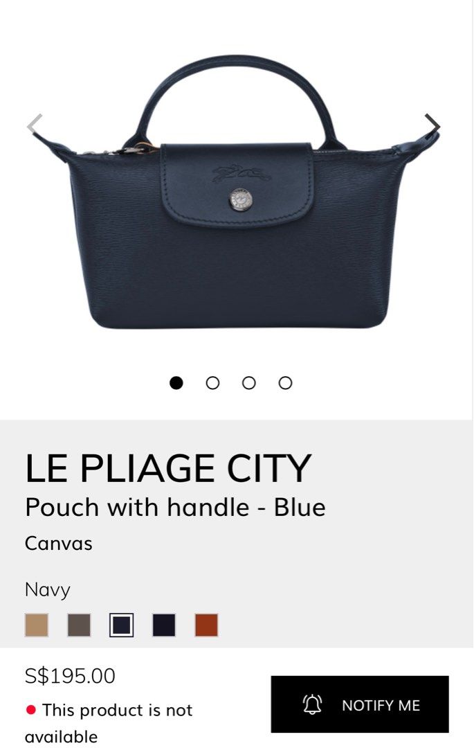 Le Pliage City Pouch with handle Black - Canvas (34175HYQ001)