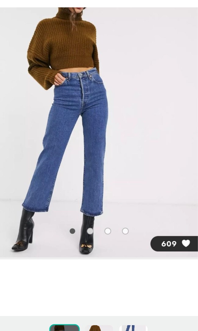 Levi's ribcage straight ankle jeans best sale georgie