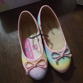 Lily & Dan Rainbow Ballet Flats for Kids Girls Size 11