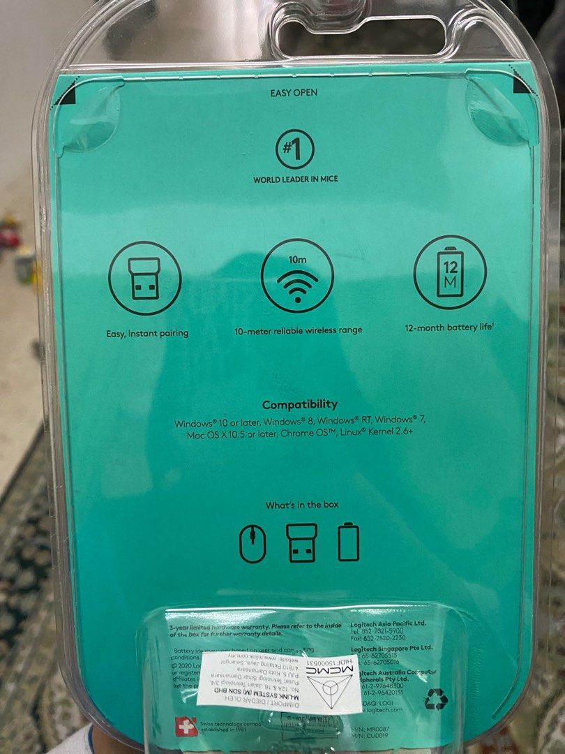 Logitech wireless mouse (Category: Mouse & Mousepads) located in Kuala Lumpur. Submitted by sarah_anwar (Listing ID 1235281079, Image 3). Description: New unopen Win this as a lucky draw during office events Wireless. .