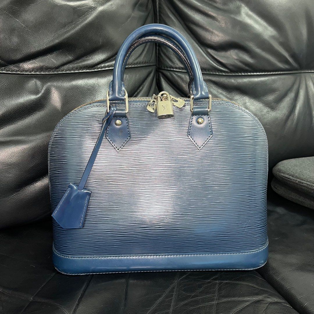 Louis Vuitton Alma BB Indigo, Luxury, Bags & Wallets on Carousell