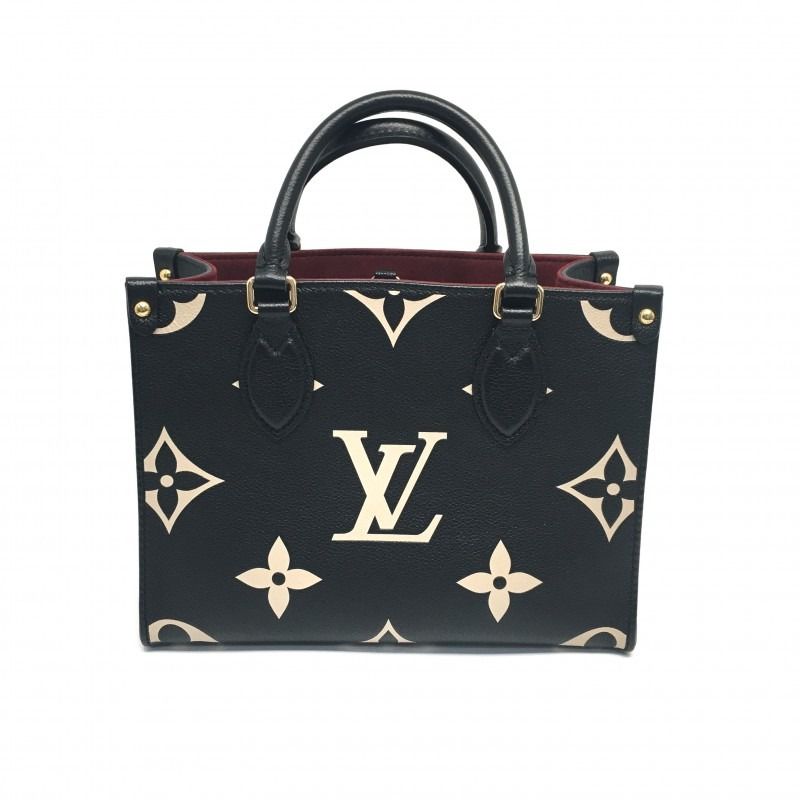 Louis Vuitton Bicolor Monogram Empreinte Leather Black / Beige