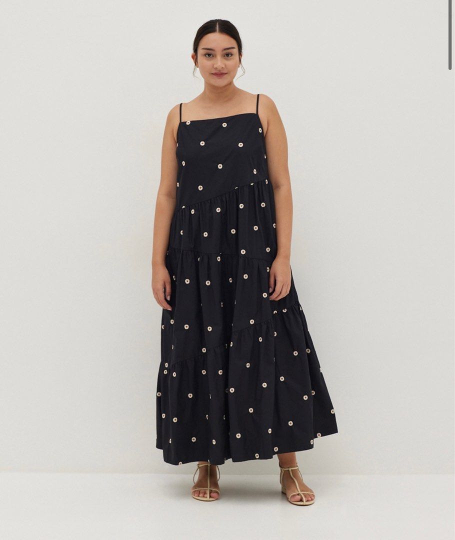 Love Bonito Arleth Embroidered Tiered Maxi Dress