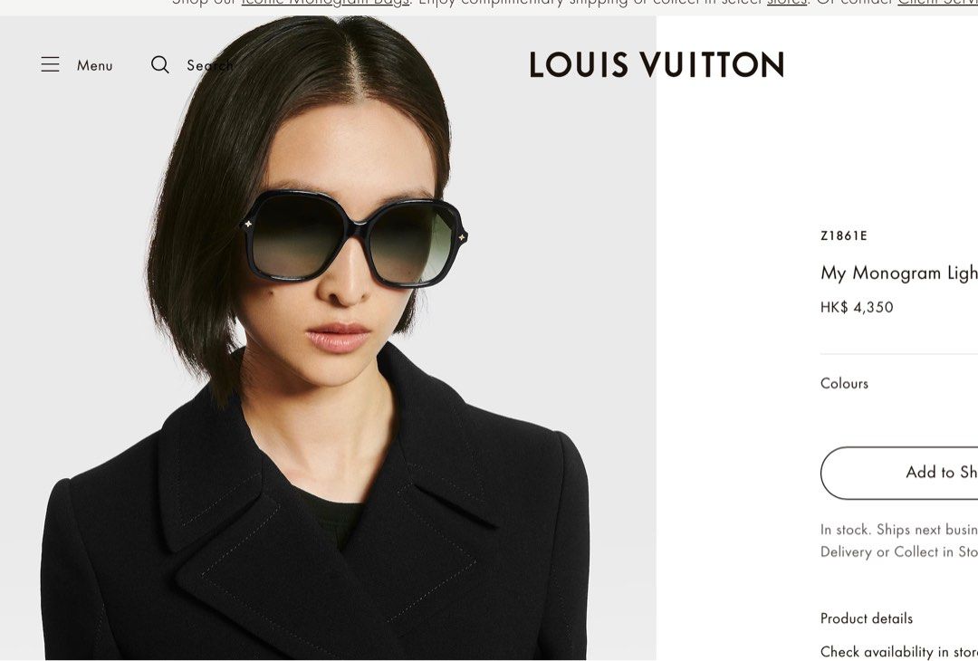 Shop Louis Vuitton 2023 SS My Monogram Square Sunglasses by