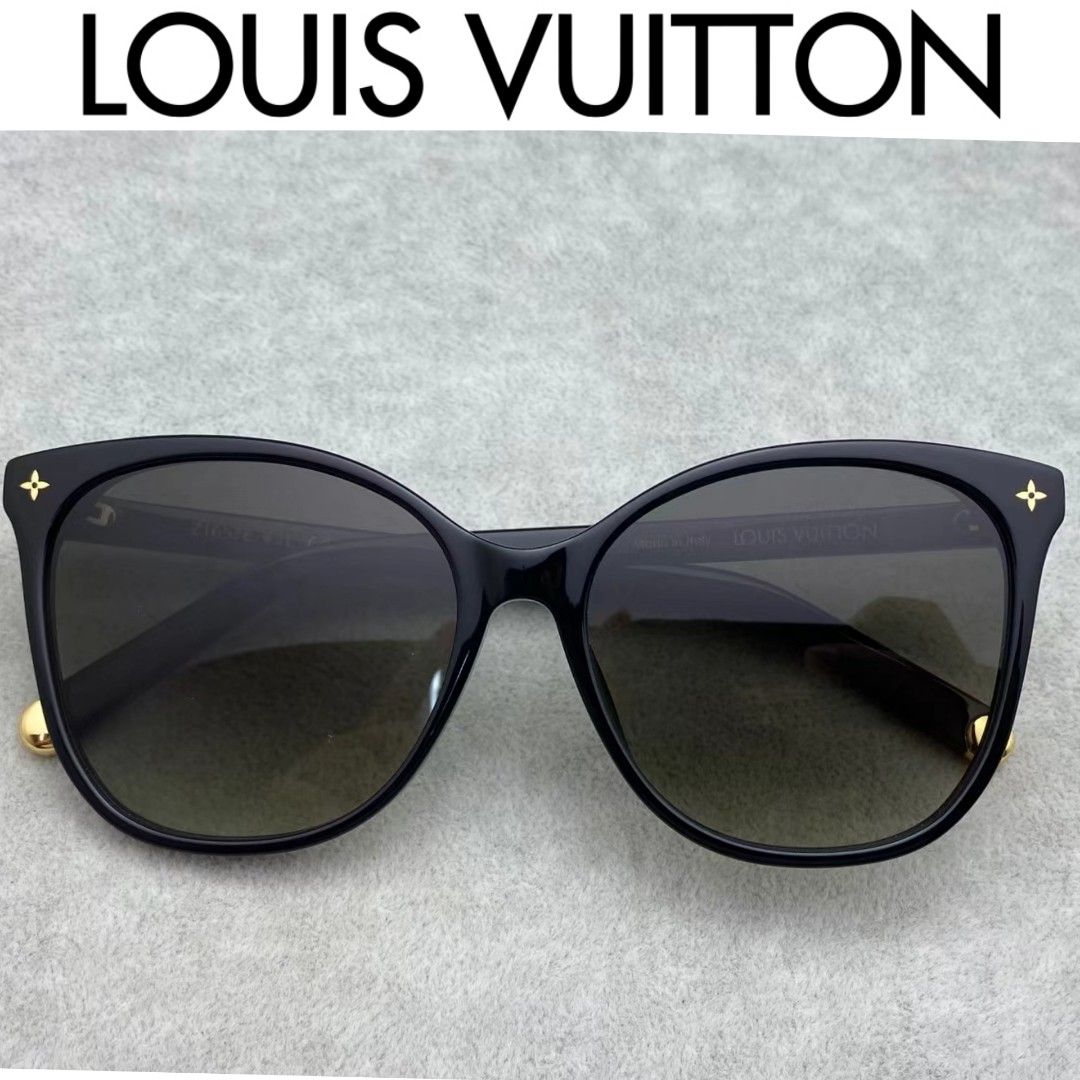 Louis Vuitton, Accessories, Louis Vuitton Oversized Sunglasses Glittered Frames  Gold Lv