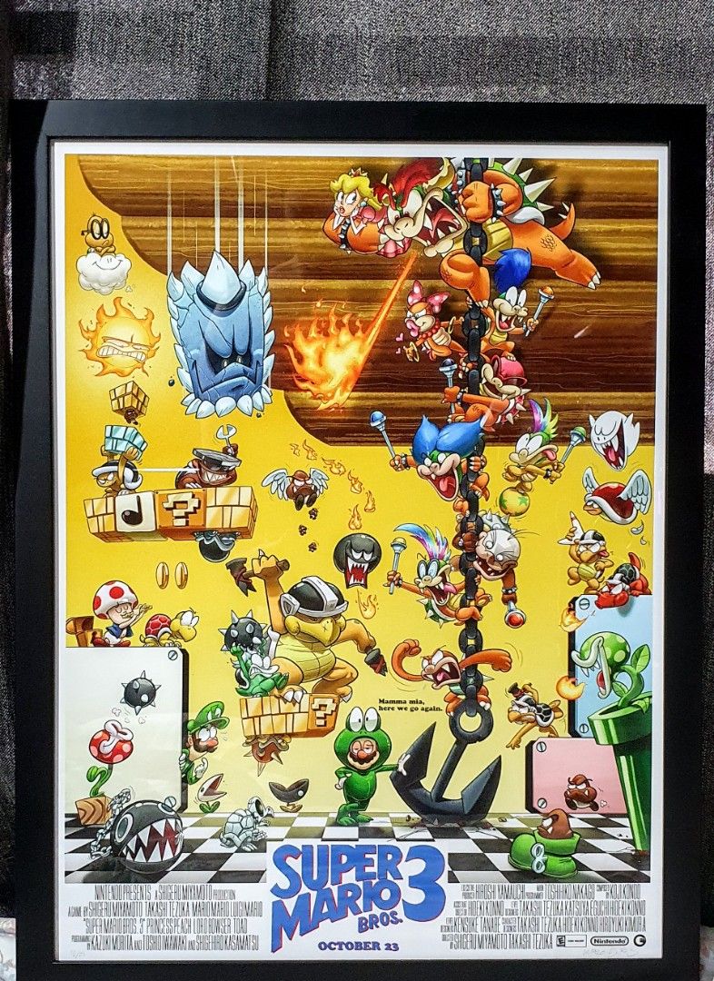 Super Mario Bros. 3 Poster, Hobbies & Toys, Stationary & Craft, Art &  Prints On Carousell