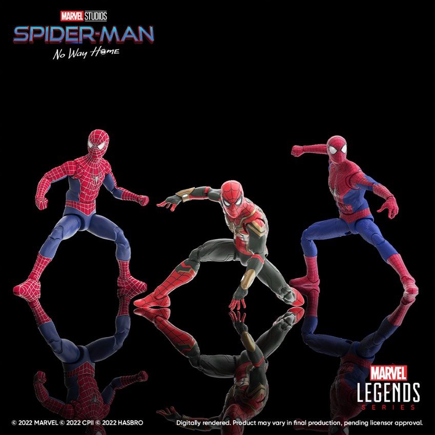 Marvel Legends - 2023 June - Spiderman No Way Home - 3 Peter Set