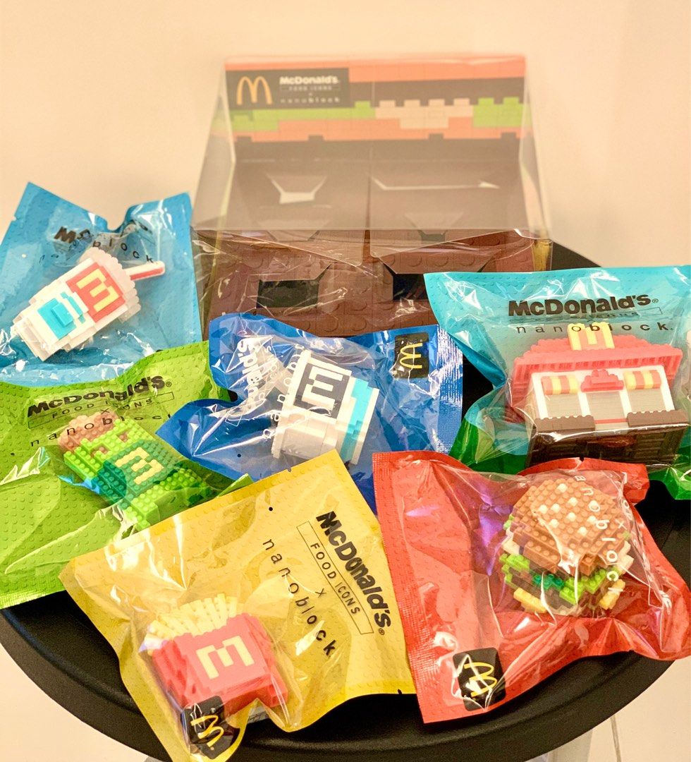 McDonald’s Food Icons x nanoblock box set 麥當勞經典食品袖珍積木, 興趣及遊戲, 收藏品及紀念品 ...