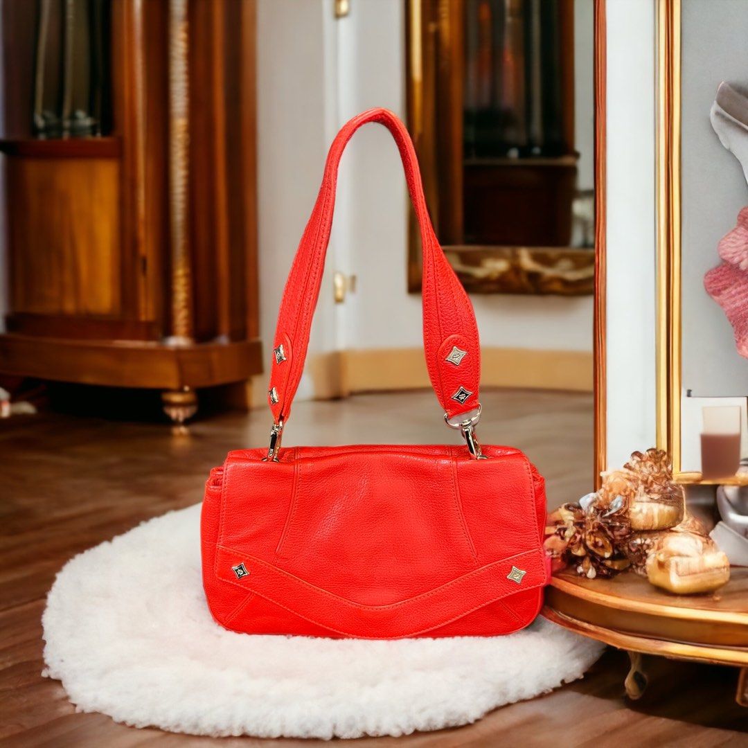 Mcm red shoulder bag 2025