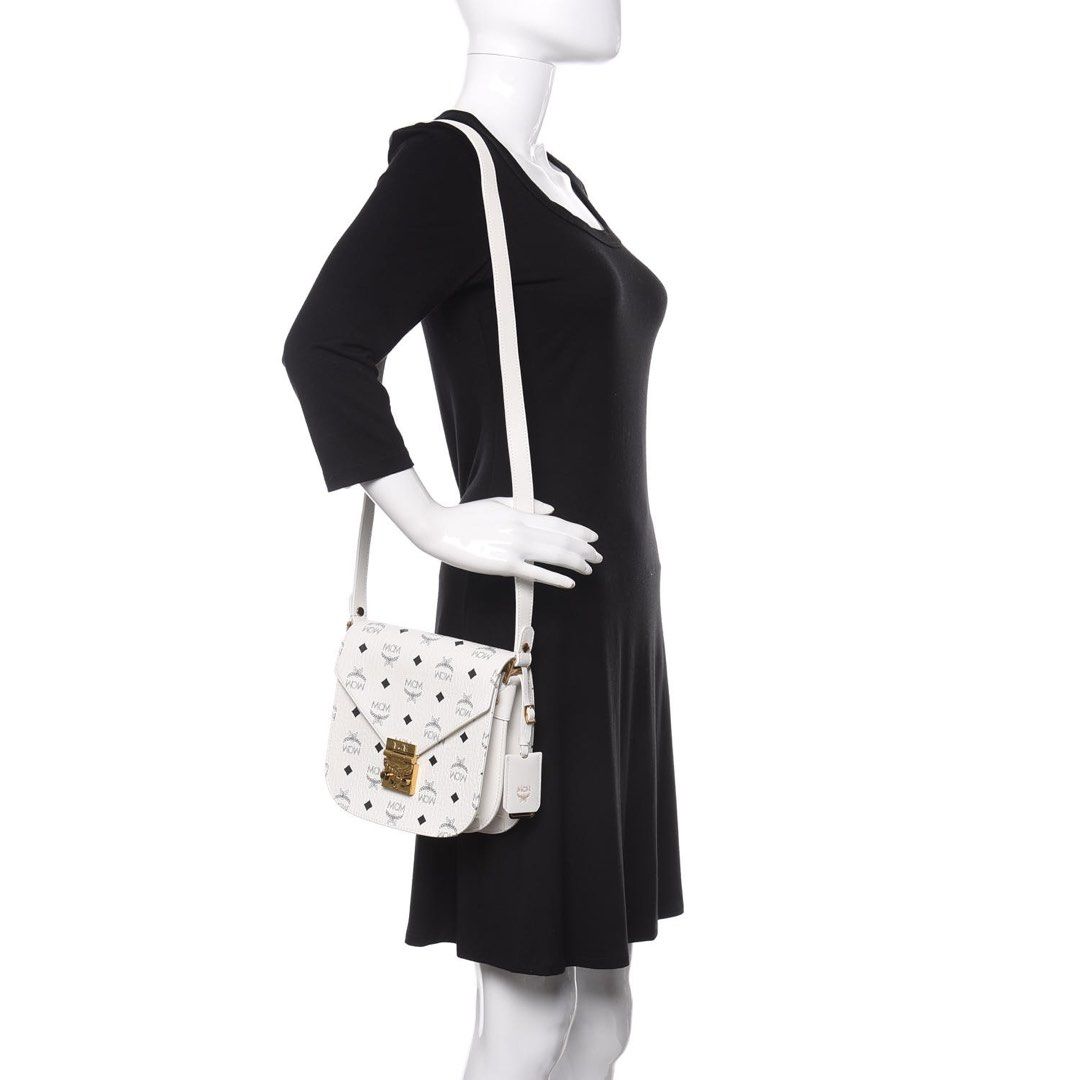 White mcm crossbody top