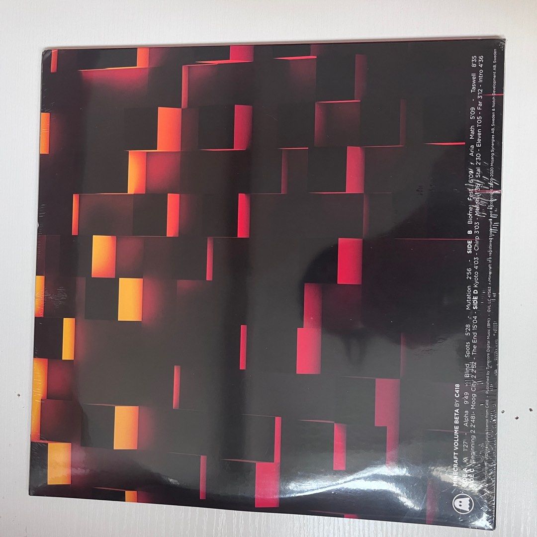 MINECRAFT VOLUME BETA by C418 Colored Vinyl LP, 興趣及遊戲, 音樂