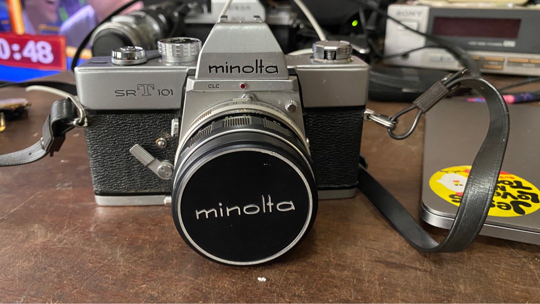 Minolta SRT 101 with 55mm F1.7 on Carousell