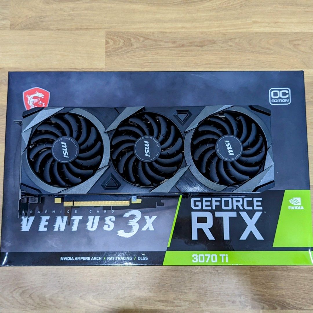MSI RTX 3070ti Ventus 3x - 1yr+ warranty + box + receipt, Computers ...
