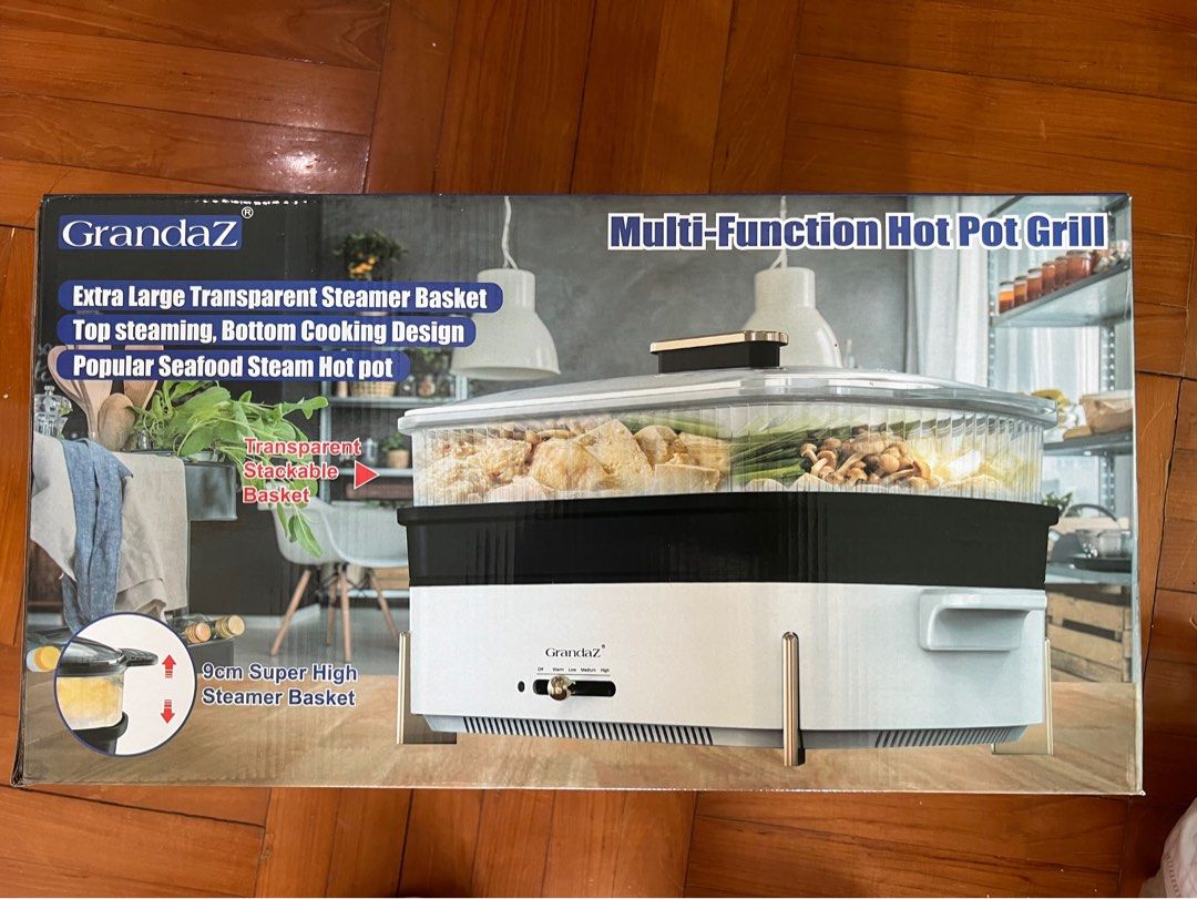 MultiFunction Hot Pot Grill, 家庭電器, 廚房電器, 燒烤爐及火鍋鍋具 Carousell