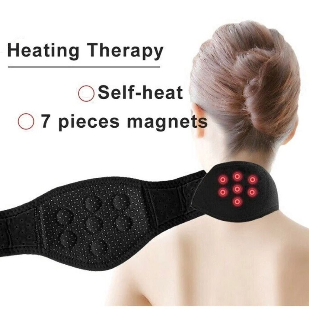 Neck Pain Relief Tourmaline Belt Neck Selfheating Therapy Posture Brace, Health