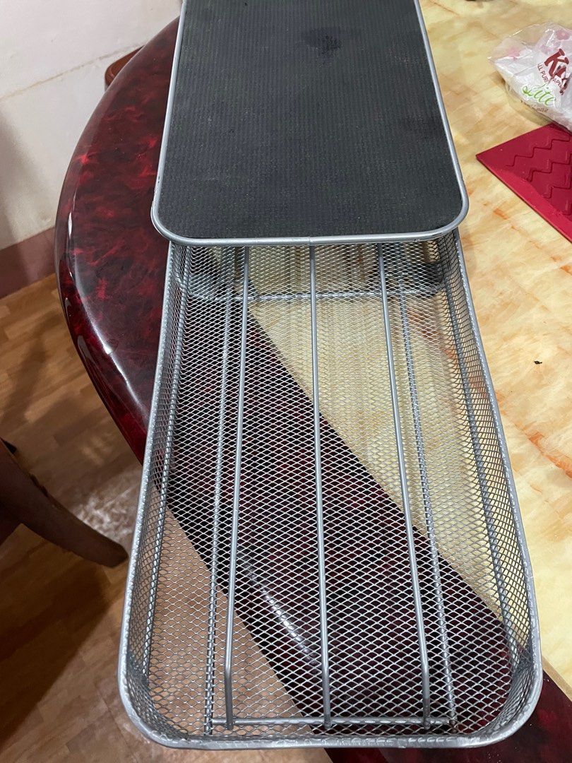 Nespresso pods holder organizer (Category: Food Organization & Storage) located in Manila. Submitted by aneajmik (Listing ID 1235265543, Image 3). Description: Non slip.. Nespresso pod holder/organizer. Fits 40 pods. Almost new. With scratches and mild dents on the rubber part, but still serve its purpose you can also put the machine on top..