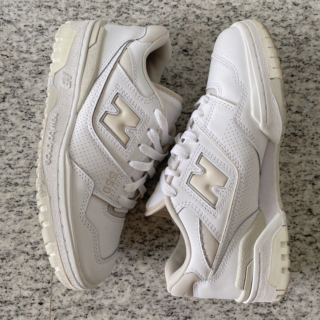 New balance 550 beige, Women's Fashion, Footwear, Sneakers on Carousell