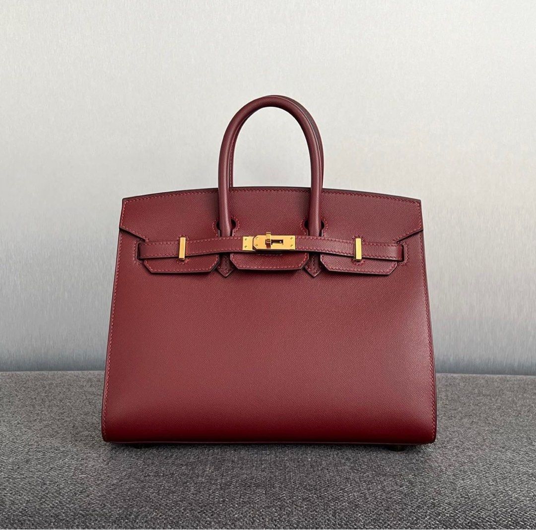 NEW Hermes Birkin 25 Sellier Rouge H Box Leather Phw, Luxury, Bags &  Wallets on Carousell