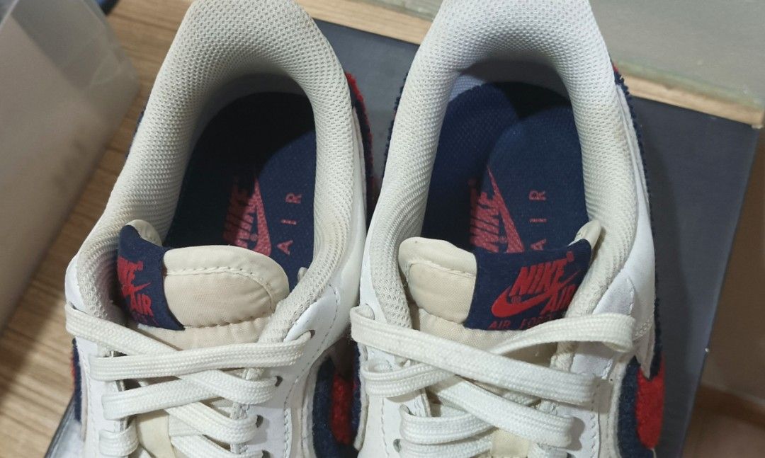 air force 1 chenille swoosh black