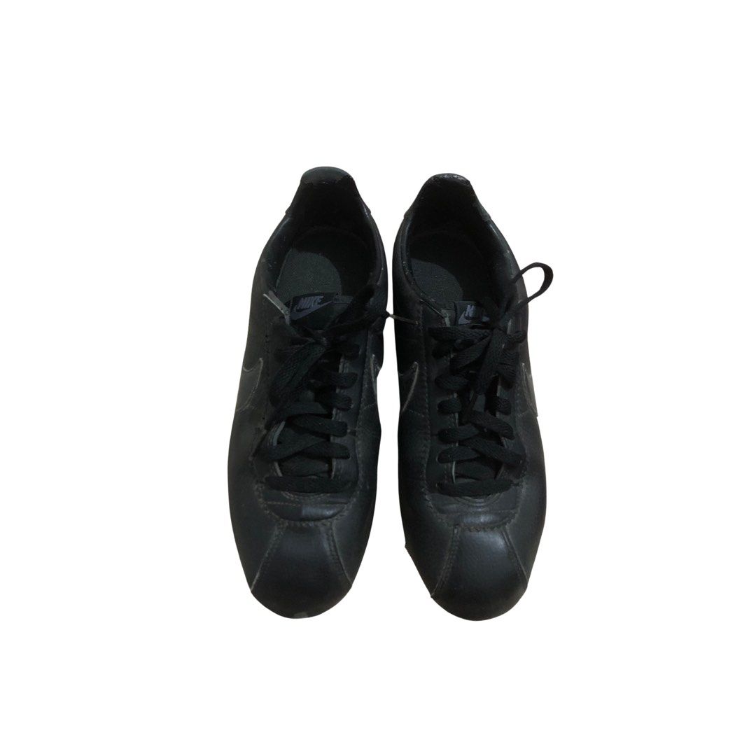 nike cortez grey black