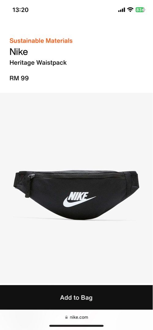 Nike Heritage Waistpack, Men's Fashion, Bags, Sling Bags on Carousell