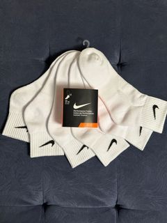 Nike mid socks- WHITE (3 in 1 pack)