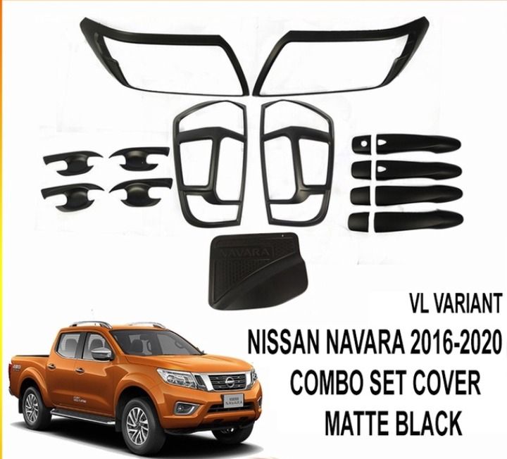 Nissan Navara 2016 to 2020 4X4 VL VERSION 2 Garnish Combo set cover ...