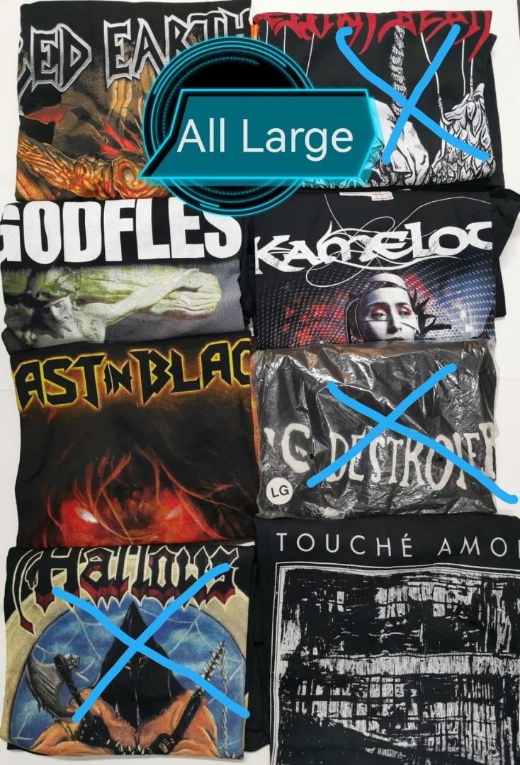 Official band shop shirts