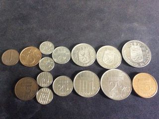 Old Netherlands Coin Set (Queen Juliana & Beatrix / 1c - 5G)