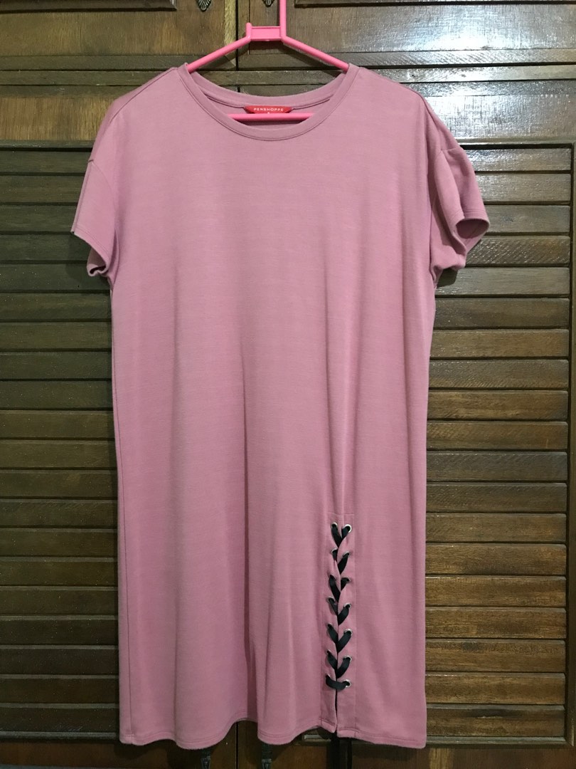 penshoppe oversized t-shirt dress on Carousell