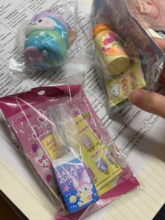 Poli/ibloom squishy slow-rising (juice/milk bottle/marshamello)慢回彈捏捏squishy