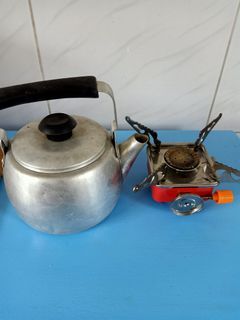 Portable stove and small kettle