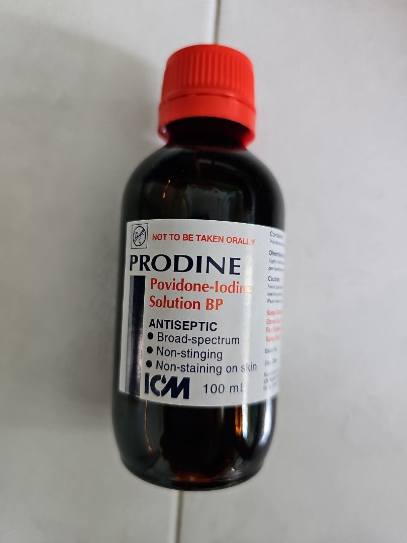 Povidine Iodine, Health & Nutrition, Medical Supplies & Tools on Carousell