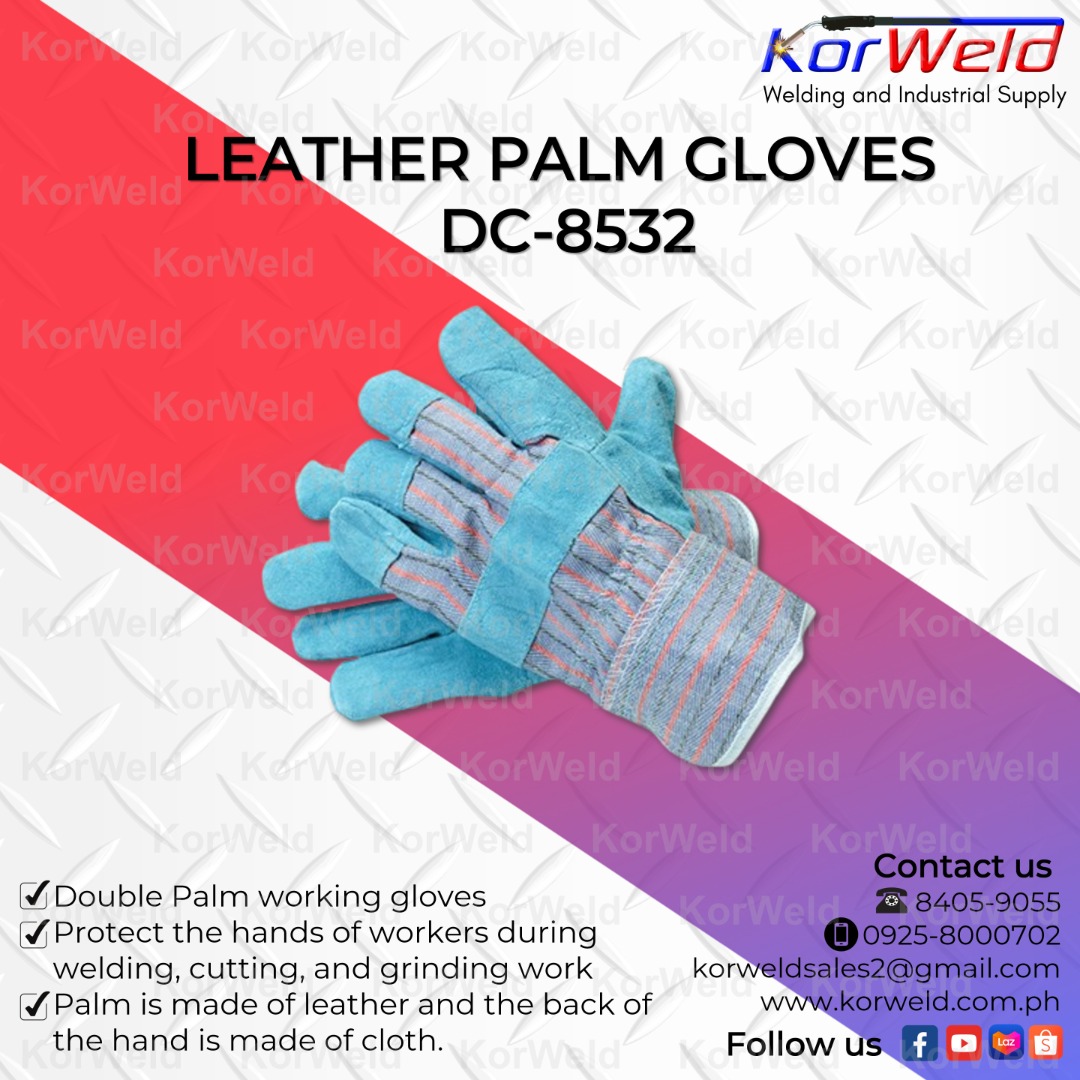 PPE Gloves Leather Palm, Anti Vibration and Impact, 3M NBR Foam
