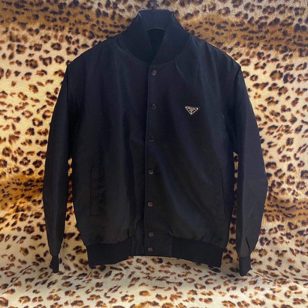 Prada cheap varsity jacket