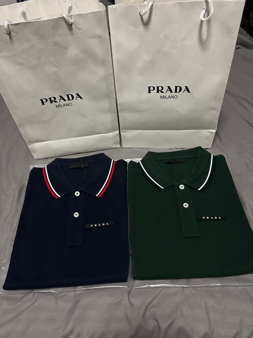 Prada Polo Shirts for sale (Brand New), Luxury, Apparel on Carousell