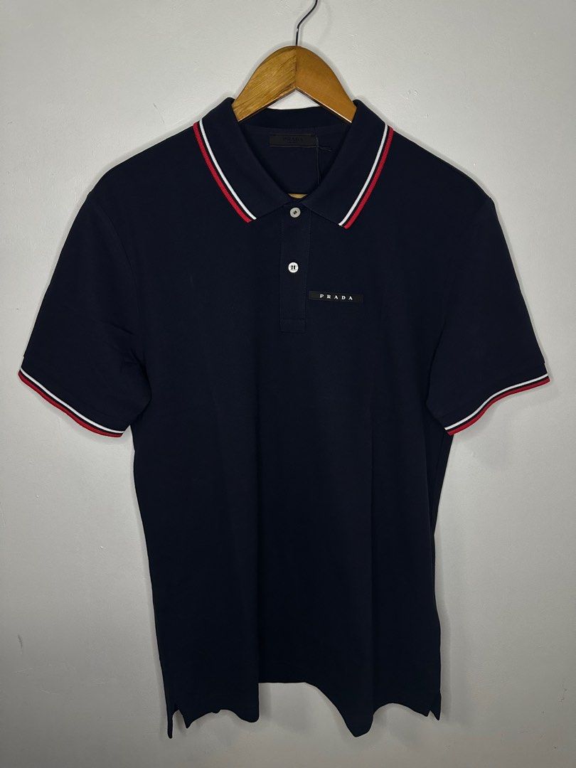Mens prada polo shirt sale sale