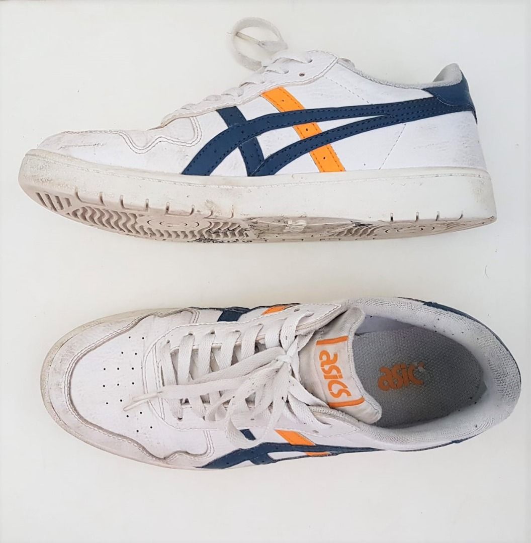 Premium Asics Fashion Sneakers US 8.5 UK 7.5 EURO 42 Asics Japan S GS Trainer White Leather Light Indigo Court Sports Shoes Designer
