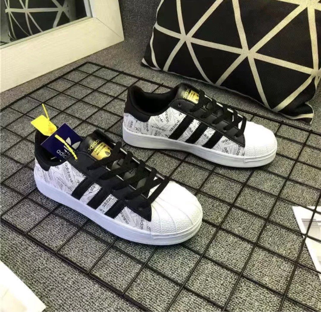 PREORDER Adidas Superstar label collage sneakers