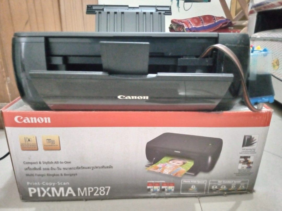 Printer Canon Pixma Mp287 Elektronik Bagian Komputer And Aksesoris Di Carousell 4446