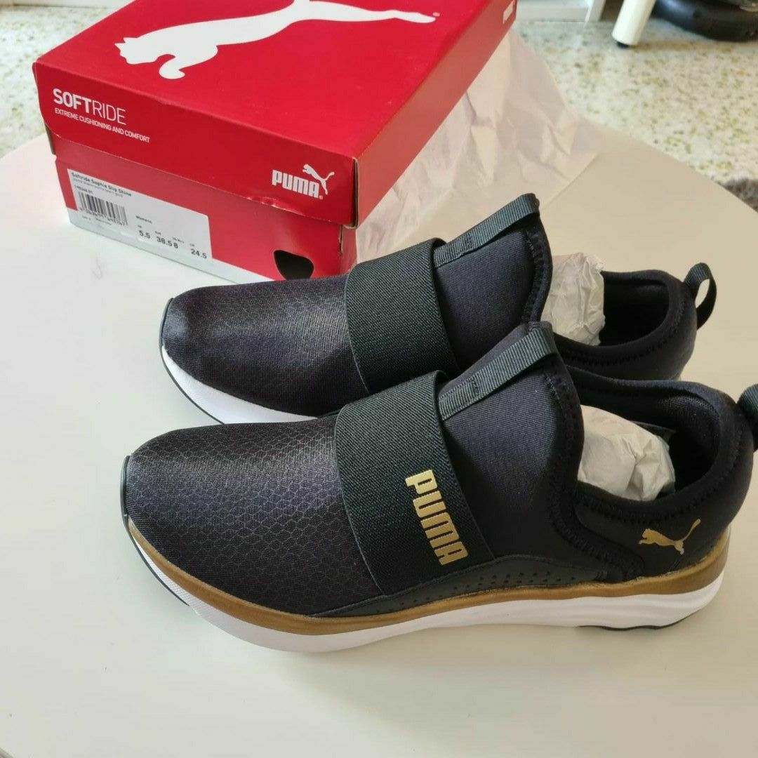Black puma top shoes womens us